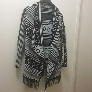 Black and white sweater